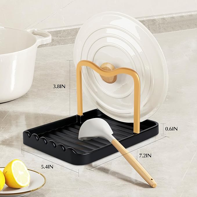 Ysks'hf spoon holder and pot lid holder，stainless steel，Kitchen Utensil Rest - Image 8