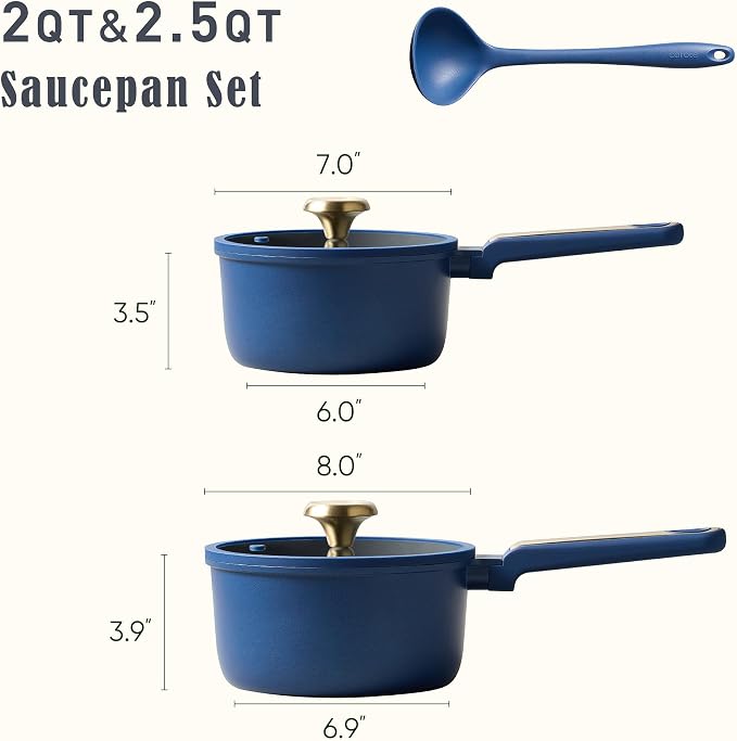 CAROTE 2QT & 2.5QT Sauce Pan Sets - Image 2