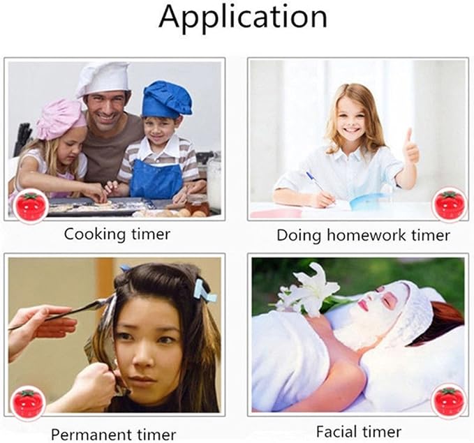 1Pcs Kitchen 60 Minutes Timer, 360 Degree Rotating Tomato Shaped Alarm Timer - Image 3