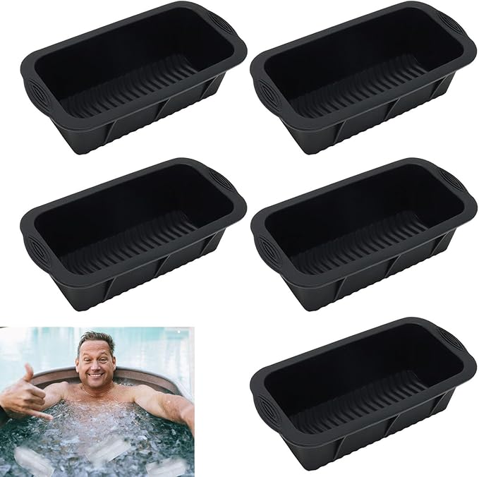5Pcs Extra Large Ice Block Mold, Silicone Ice Block Molds by MorandiStickyTabsforBooks