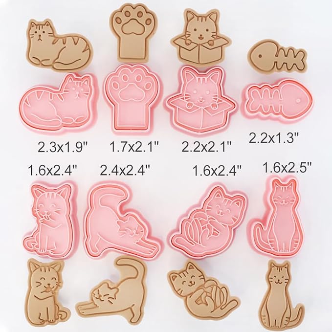 8 Pcs Cookie Cutters Set 3D Holiday Cookie Cutters - Image 5