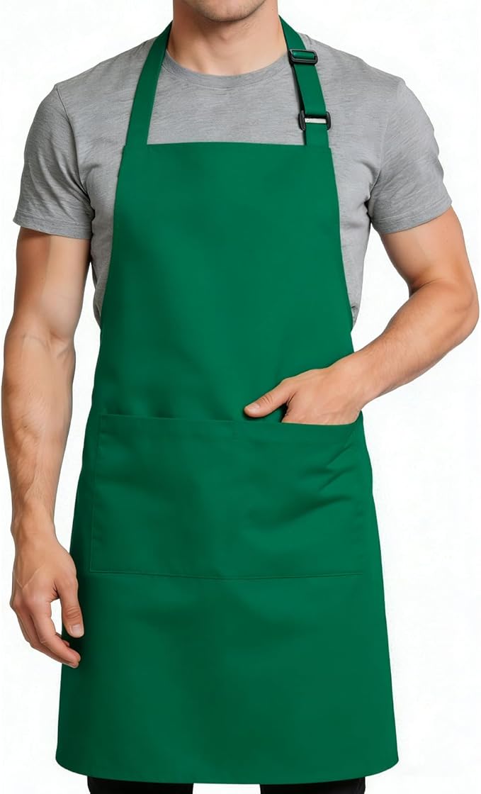 Large Chef Apron for Men and Women, Cooking Kitchen Aprons by Cardkiss