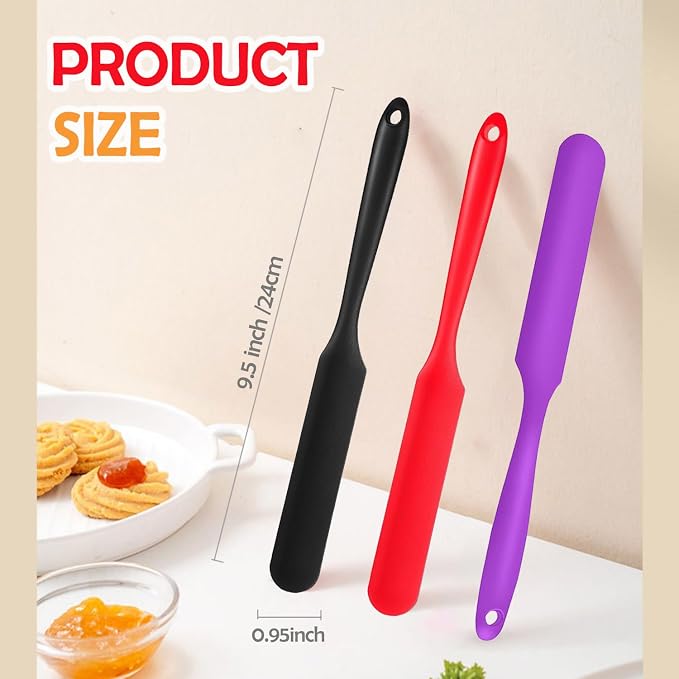 Silicone Jar Spatula, Heat Resistant Jam Spreader - Image 4