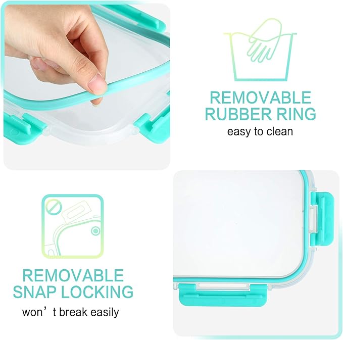 30 Pieces Glass Food Storage Containers - Image 8