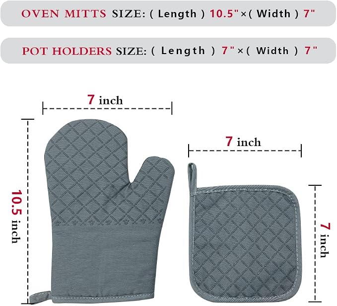 zcyhtqp, Dinner's Fxxking Ready, Funny Silicone Non-Slip Oven Mitts and Pot - Image 4
