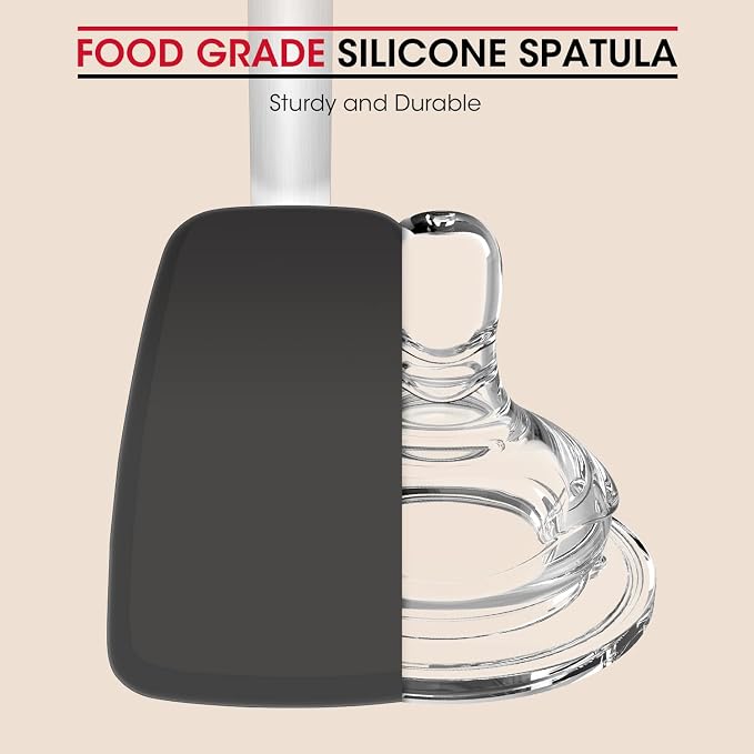 Unicook Flexible Silicone Spatula, 600°F Heat Resistant Silicone Turner - Image 5