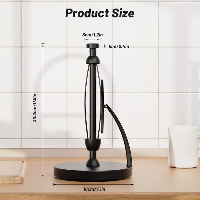 VEHHE Paper Towel Holder Countertop, Simply Tear Paper Towel Stand - Image 6
