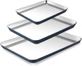 BRONYPRO Stainless Steel Baking Sheet Pan Set of 3, Cookie Sheets 9/12/16 In by Bronypro