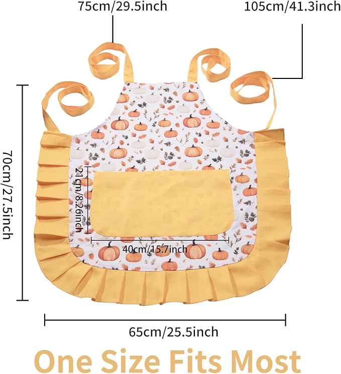 Vintage Floral Apron for Women - Image 6