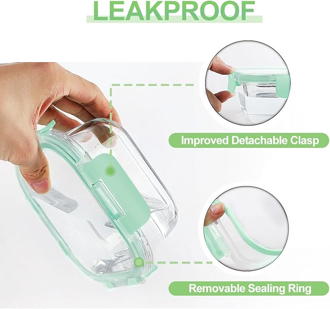 HOMBERKING Glass Food Storage Containers - Image 4