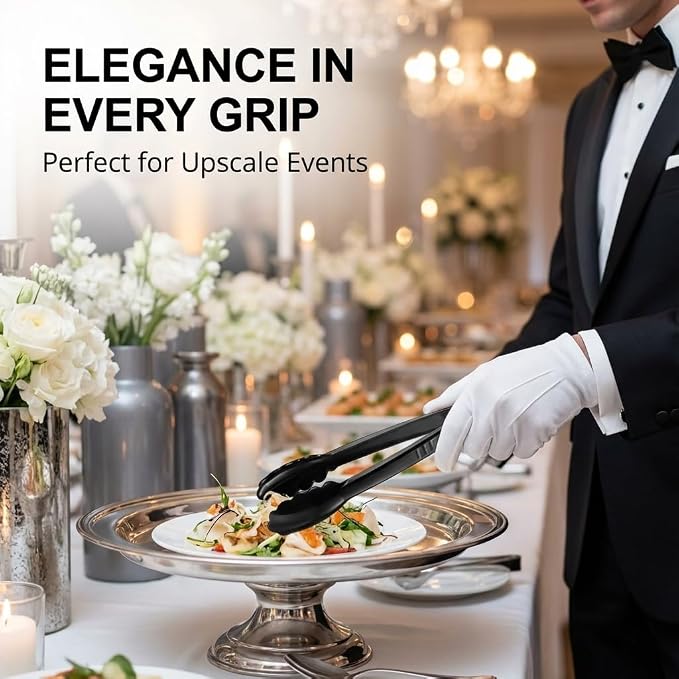 Plastic Tongs for Serving 9 Inch - Image 3