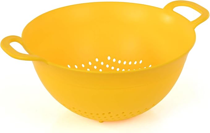 Mintra Home Plastic Strainer Colanders Set: 3, 3.5 and 5 Quart Double Strong - Image 3