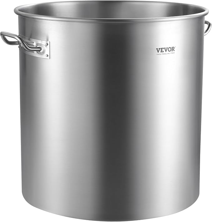 VEVOR Stainless Steel Stockpot, 100 Quart Large Cooking Pots, Cookware Sauce Pot - Image 9