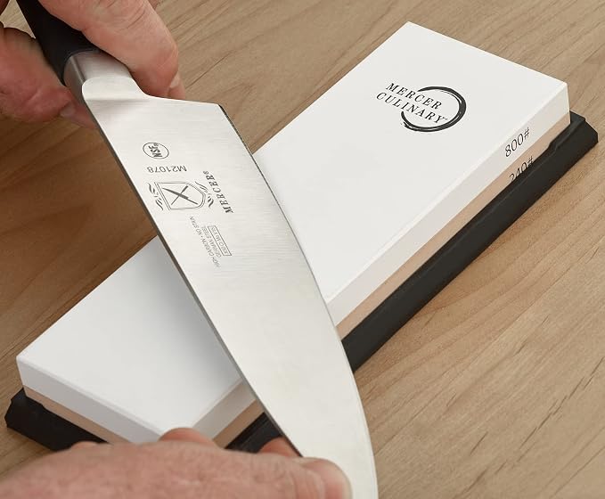 Mercer Culinary Premium Sharpening Stone 240/800 Grit - Image 9