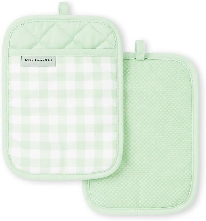 KitchenAid Gingham Pot Holder 2-Pack Set by KitchenAid