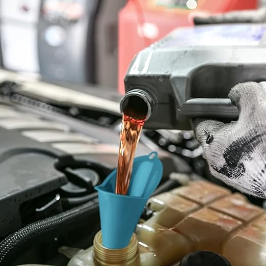 Plastic Long Neck Oil Funnels, for Filling Automotive Oil, Lubricants Engine - Image 2