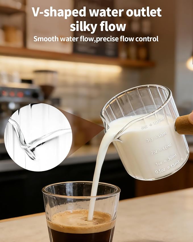 Espresso Measuring Cup 4 Oz, Espresso Glass Cups - Image 5