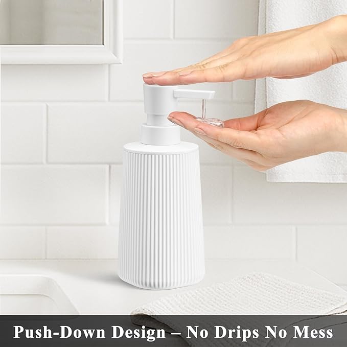White 2 Pack Hand Soap Dispensers Set - Image 2