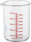 High Borosilicate Glass Measuring Cup-V-Shaped Spout, 250ml Glass Measuring by AckersBORO33