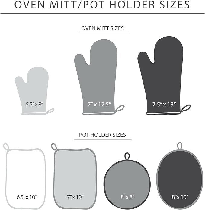 KITCHENAID Ribbed Soft Silicone Oven Mitt 2-Pack Set - Image 6