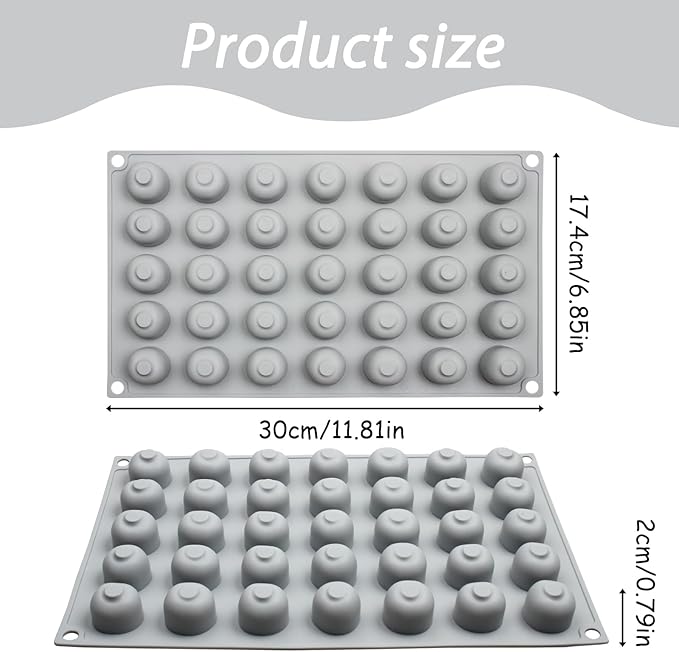 Silicone Cherry Molds, 35-Cavity 3D Cherry Chocolate Baking Tray - Image 2