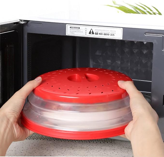 Collapsible Microwave Splatter Cover, Microwave Plate Cover - Image 6