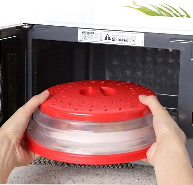 Collapsible Microwave Splatter Cover, Microwave Plate Cover - Image 6