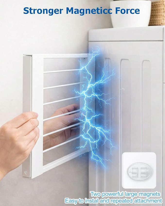 Magnetic Laundry Shelf for Washing Machine, Organize Laundry Essentials - Image 4