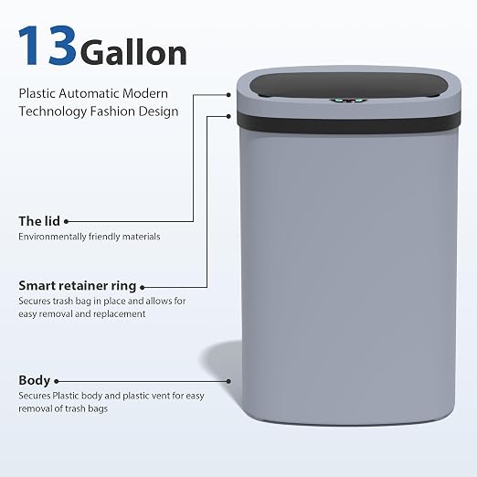 13 Gallon/50 L Kitchen Trash Can - Image 5