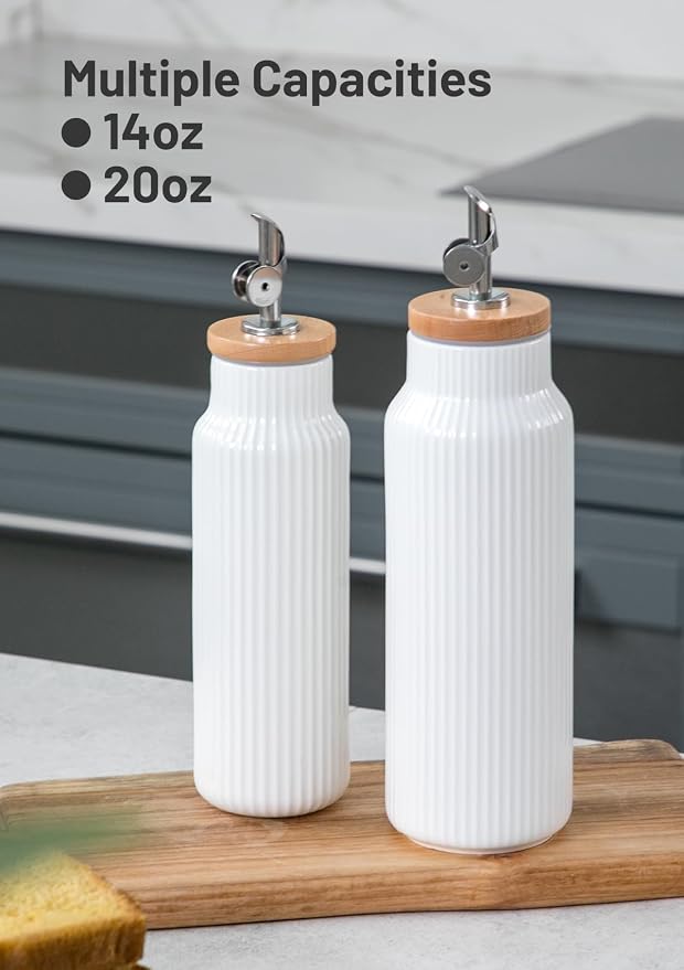 Nucookery 20oz Ceramic Olive Oil Dispenser Bottle - Image 7