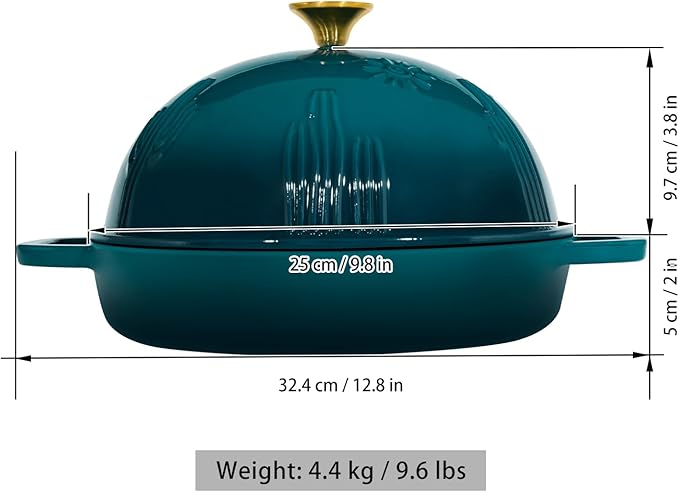 Flavehc Bread Oven Cast Iron Bread Dutch Oven - Image 5