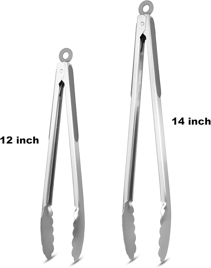 ALLWIN-HOUSEWARE W 304 Stainless Steel Kitchen Cooking Tongs - Image 4