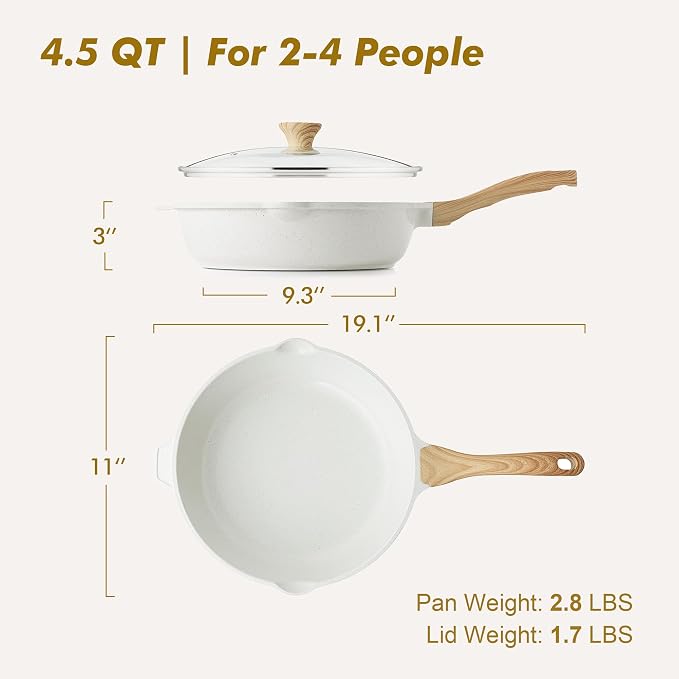 SENSARTE Nonstick Frying Pan Skillet - Image 6