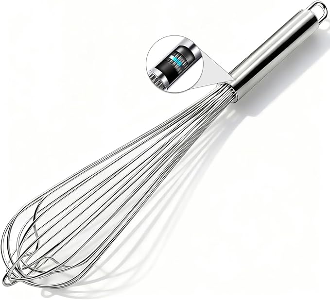 18/10 Stainless Steel Large Whisk, 15.5 inch Heavy Duty Long Whisk Suitable - Image 7