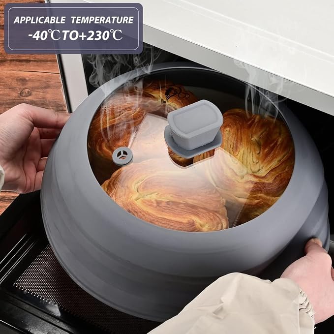 Microwave Splatter Cover Glass Splatter Guard Lid - Image 2