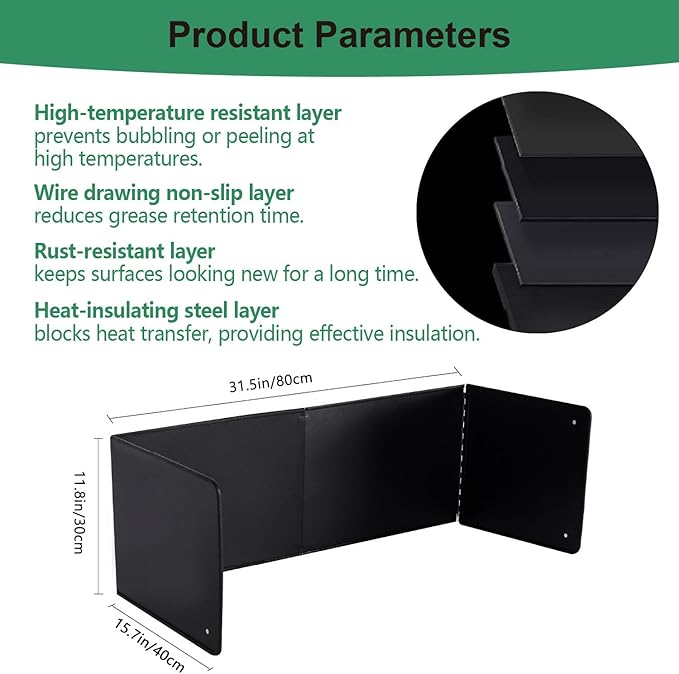 Black Large 4 Sided Splatter Guard - Image 2