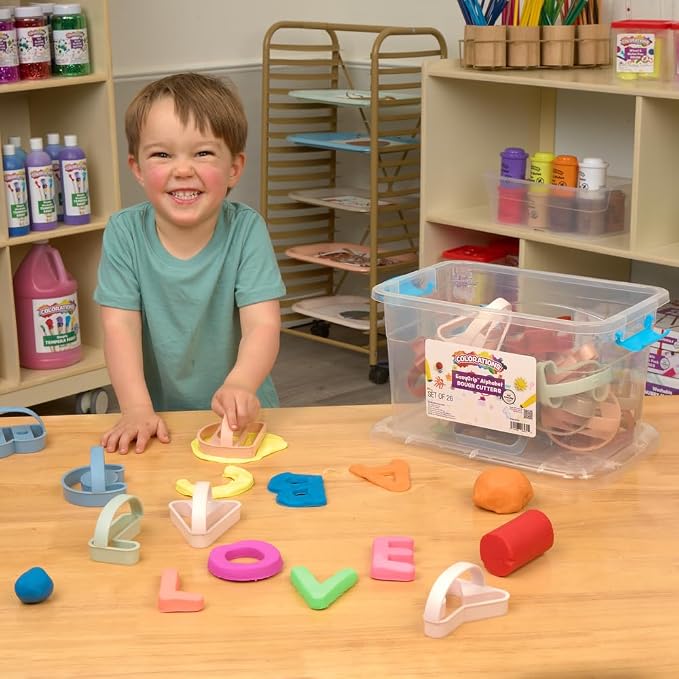 Colorations EasyGrip Alphabet Dough Cutters - Image 2