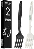 Silicone Flexible Cooking Fork, 11.6 Inch Heat Resistant, Large Non Stick by DaiRenKitchen