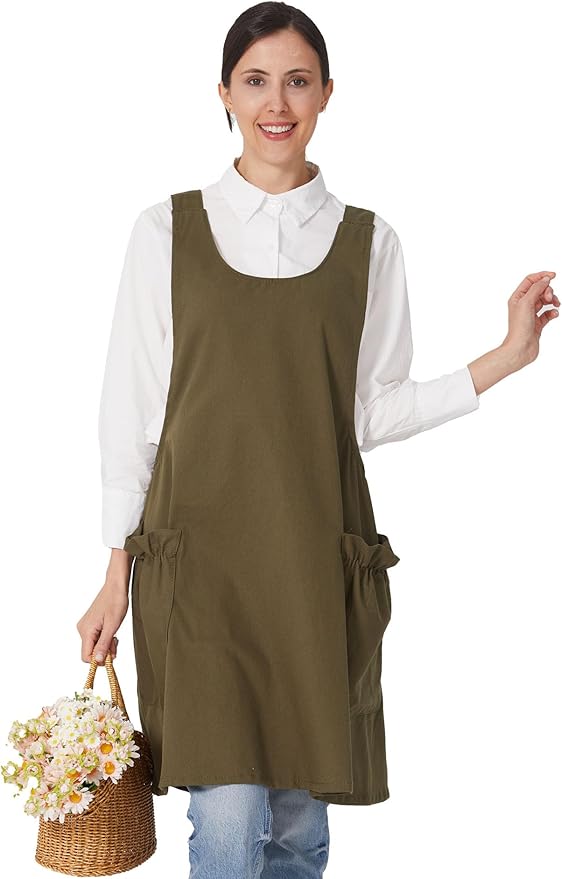 Cozy Adjustable Cross Back Aprons by APRONNER