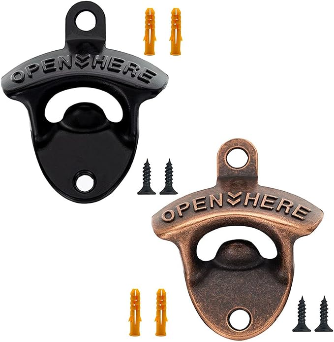 Beer bottle openers Cast Iron wall mounted bottle opener by LIFULANDIAN