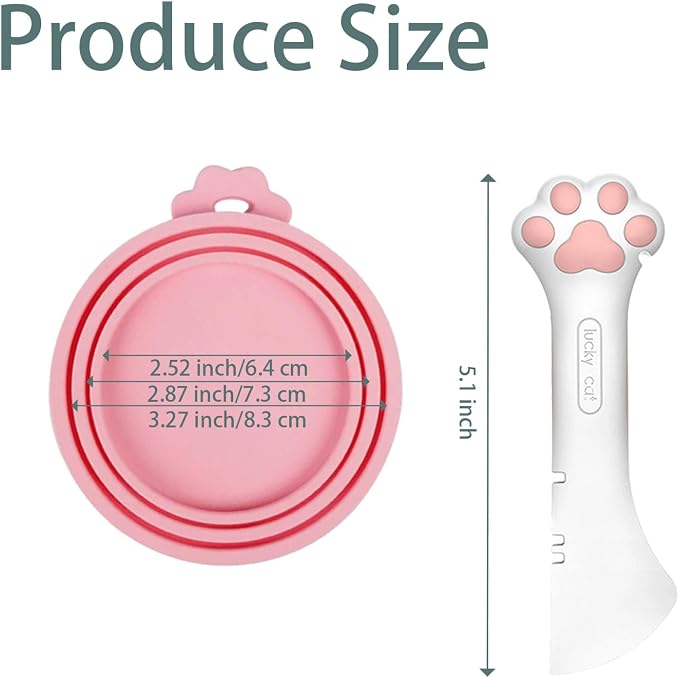 Cat Wet Food Spoon with Can Lids 3 oz, One fit 3 Standard Size Pet Cans - Image 2