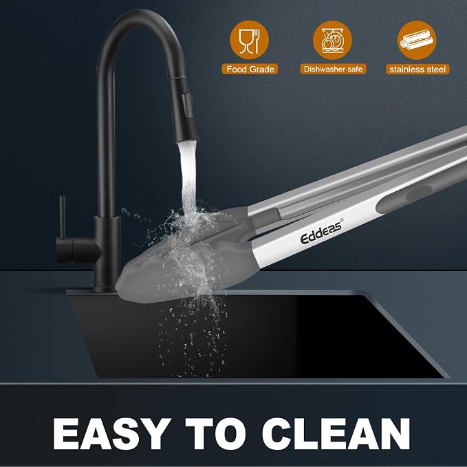 Kitchen Tongs with Silicone Tips - Image 7