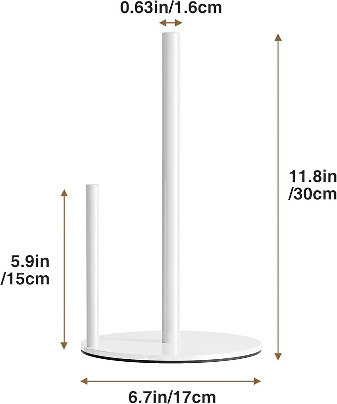 Paper Towel Holder White Kitchen Roll Holder, Paper Towel Holder - Image 6