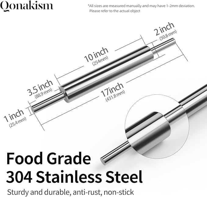 Rolling Pin –304 Stainless Steel Roll Pins - Image 6