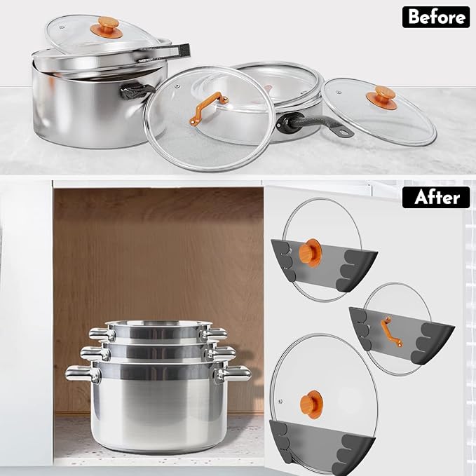 Universal Pot Lid Organizer for Cabinet - Image 6