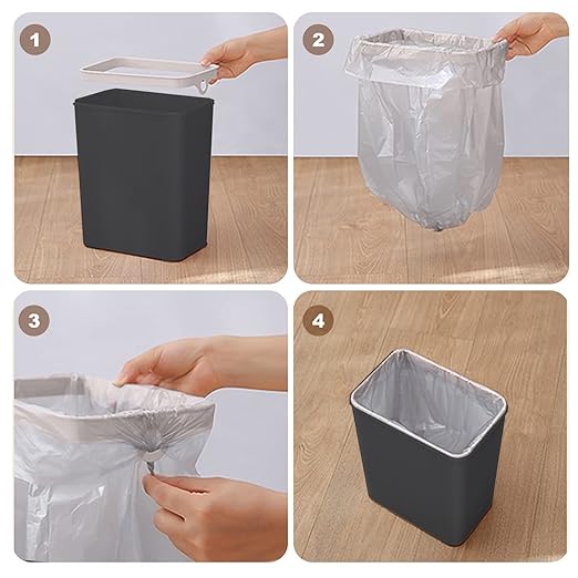 Yatmung 2 Pack - Skinny Trash Bin Sensor Motion 2.5 Gallon Touchless Bathroom - Image 6