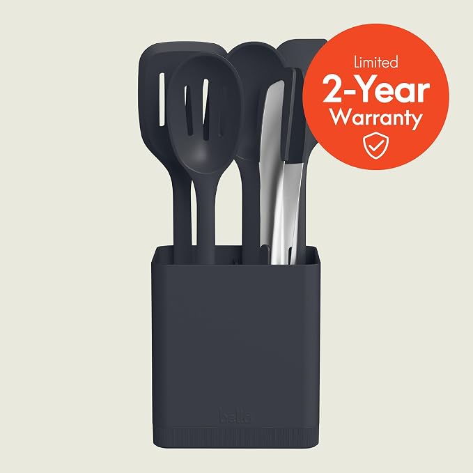 bella 6-Piece Modular Tool Set, Slotted Spoon, Crock - Image 3