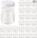 2oz Jars with Lids, Hoa Kinh 24 Pack Clear Glass Jars with Lids Empty Cosmetic by HoaKinh