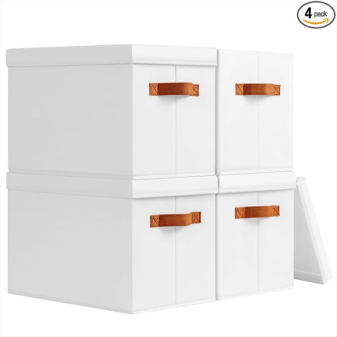 Homsorout Storage Bins with Lids by Homsorout