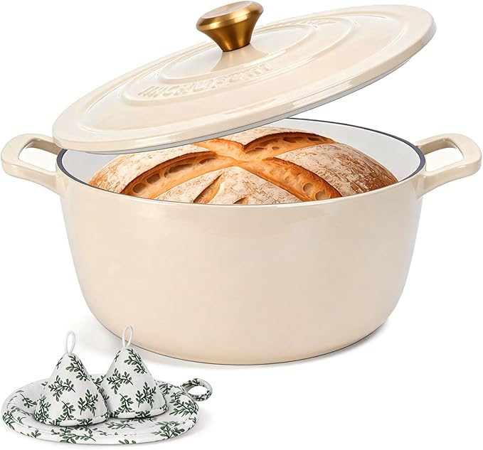Enameled Cast Iron Dutch Oven by JINCHUFURI
